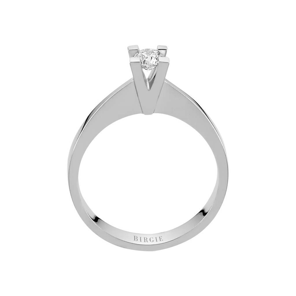 Bague solitaire diamant 0,24 carat