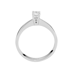 Bague solitaire diamant 0,19 carat