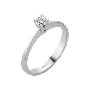 Bague solitaire diamant 0,19 carat