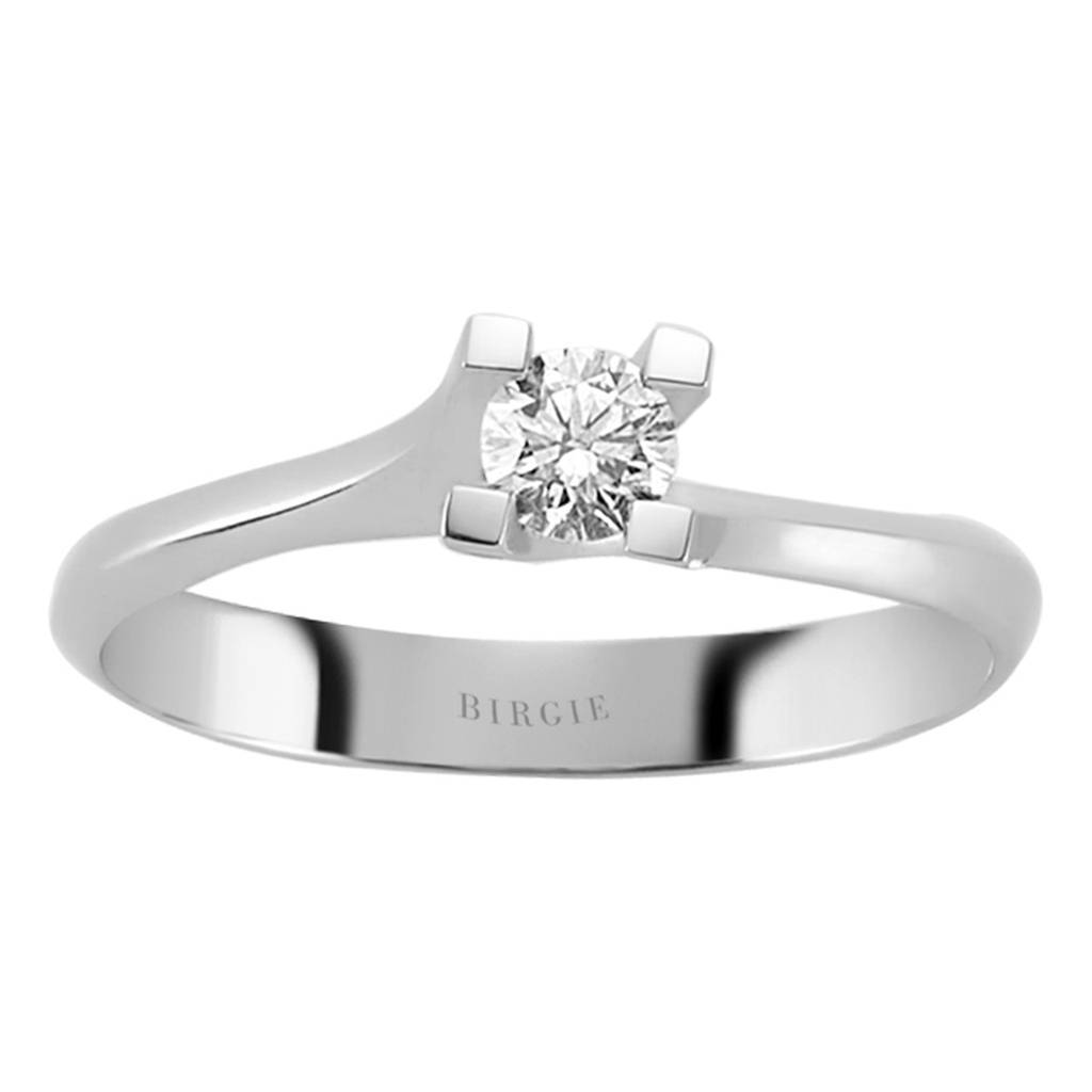 Bague solitaire diamant 0,20 carat