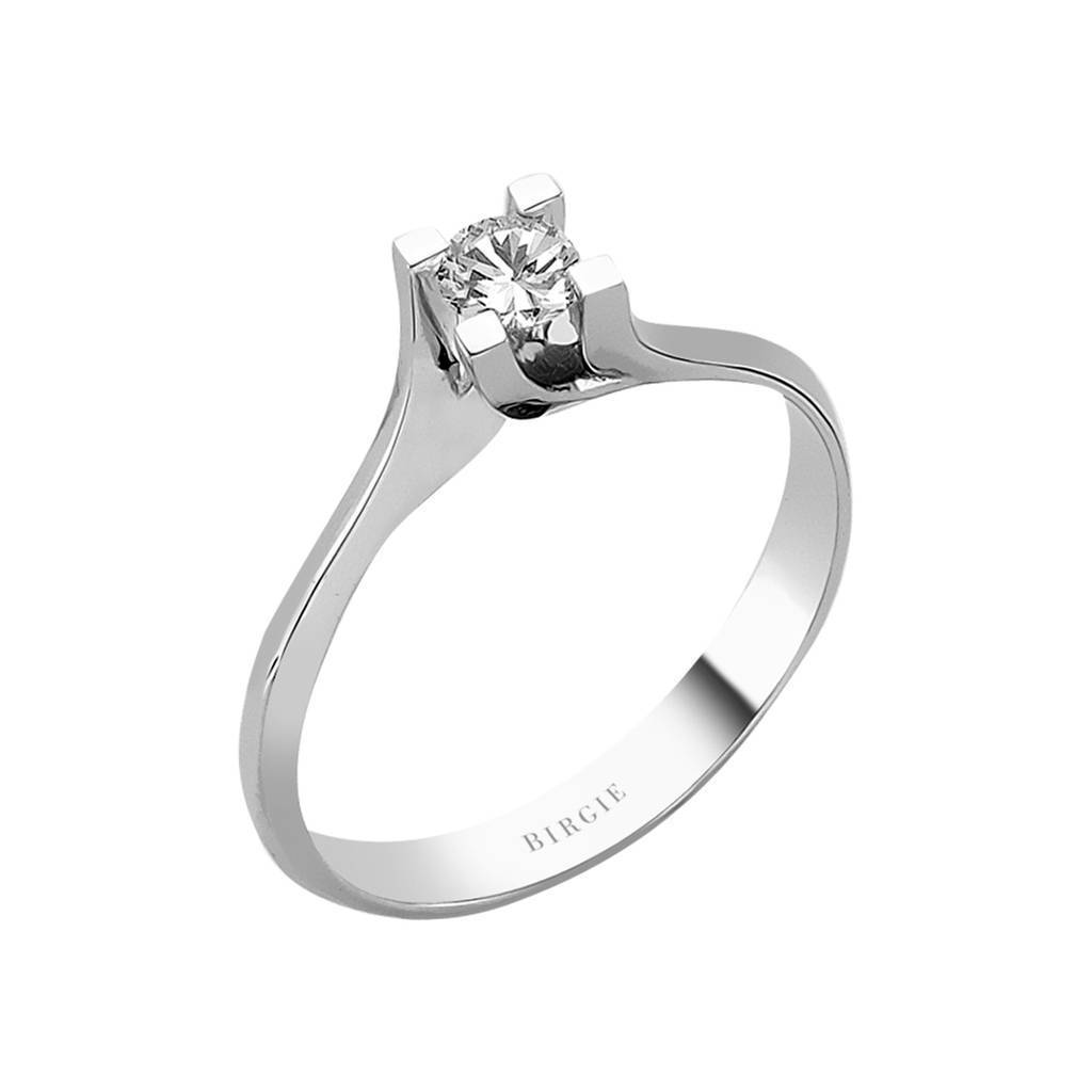 Bague solitaire diamant 0,20 carat