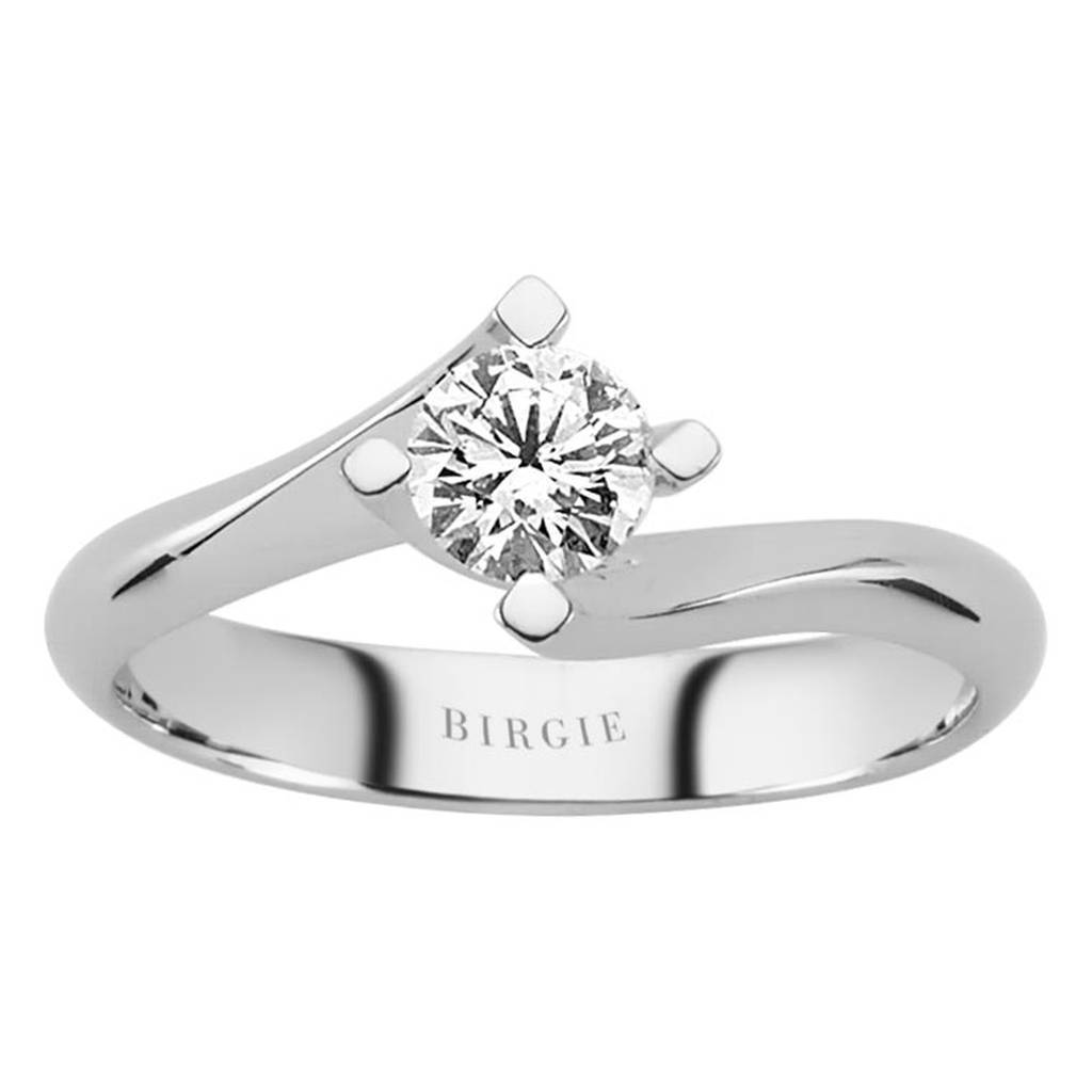 Bague solitaire diamant 0,40 carat