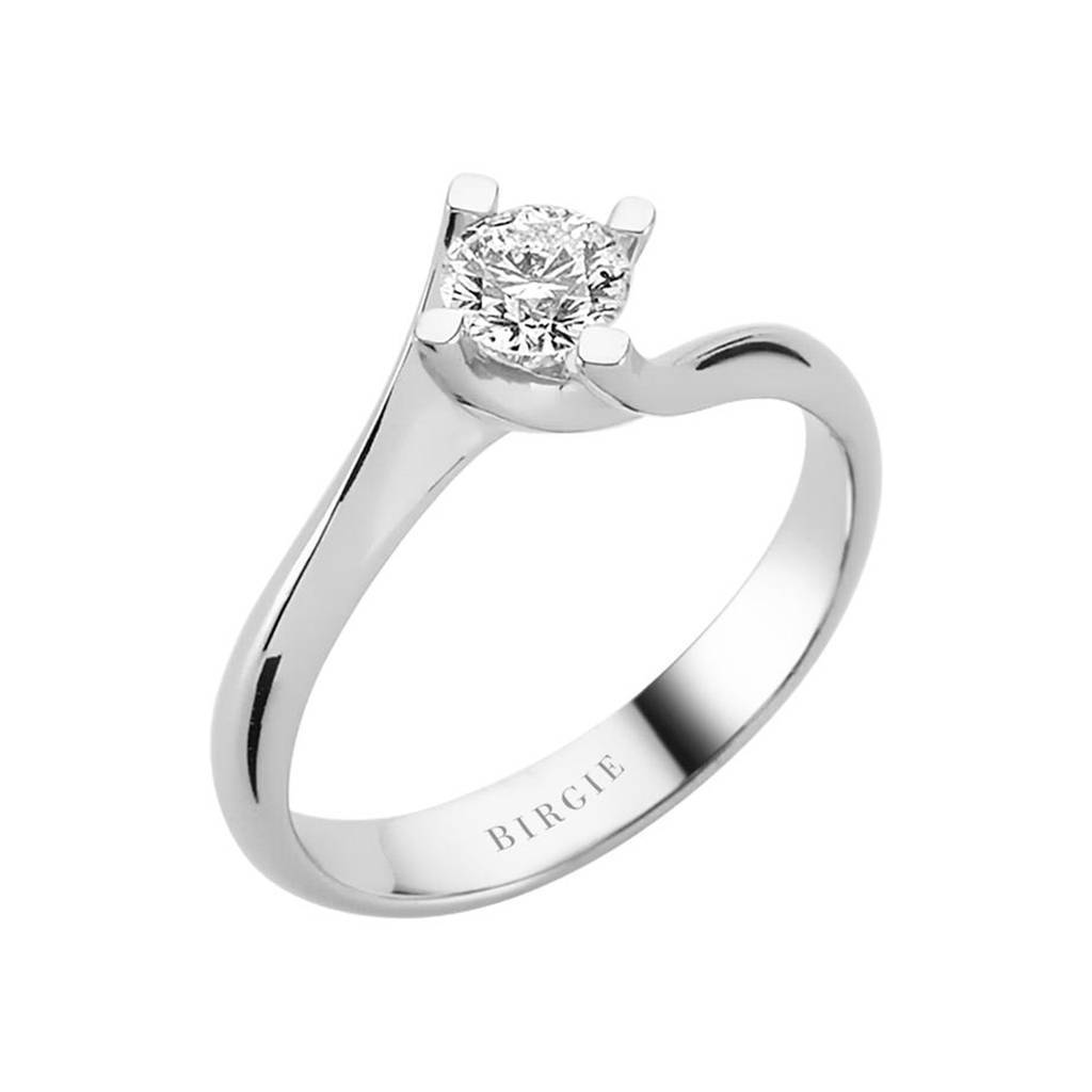 Bague solitaire diamant 0,40 carat