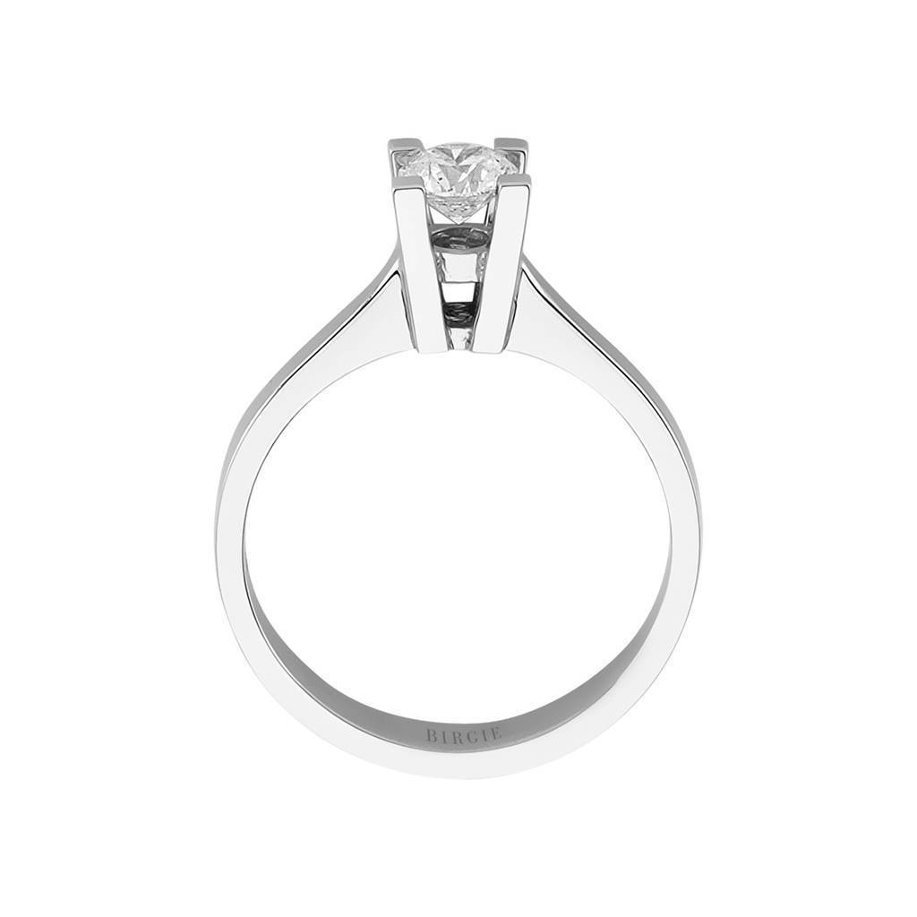 Bague solitaire diamant 0,41 carat