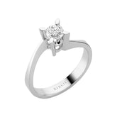 Bague solitaire diamant 0,42 carat