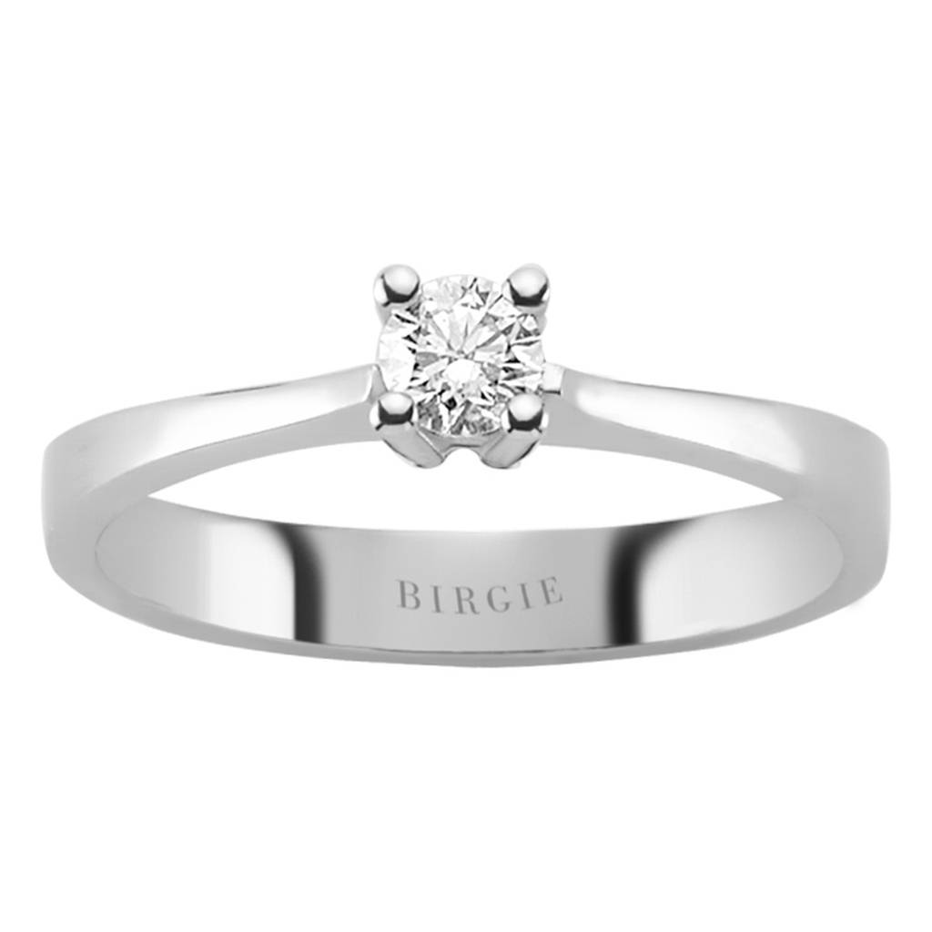 Bague solitaire diamant 0,20 carat