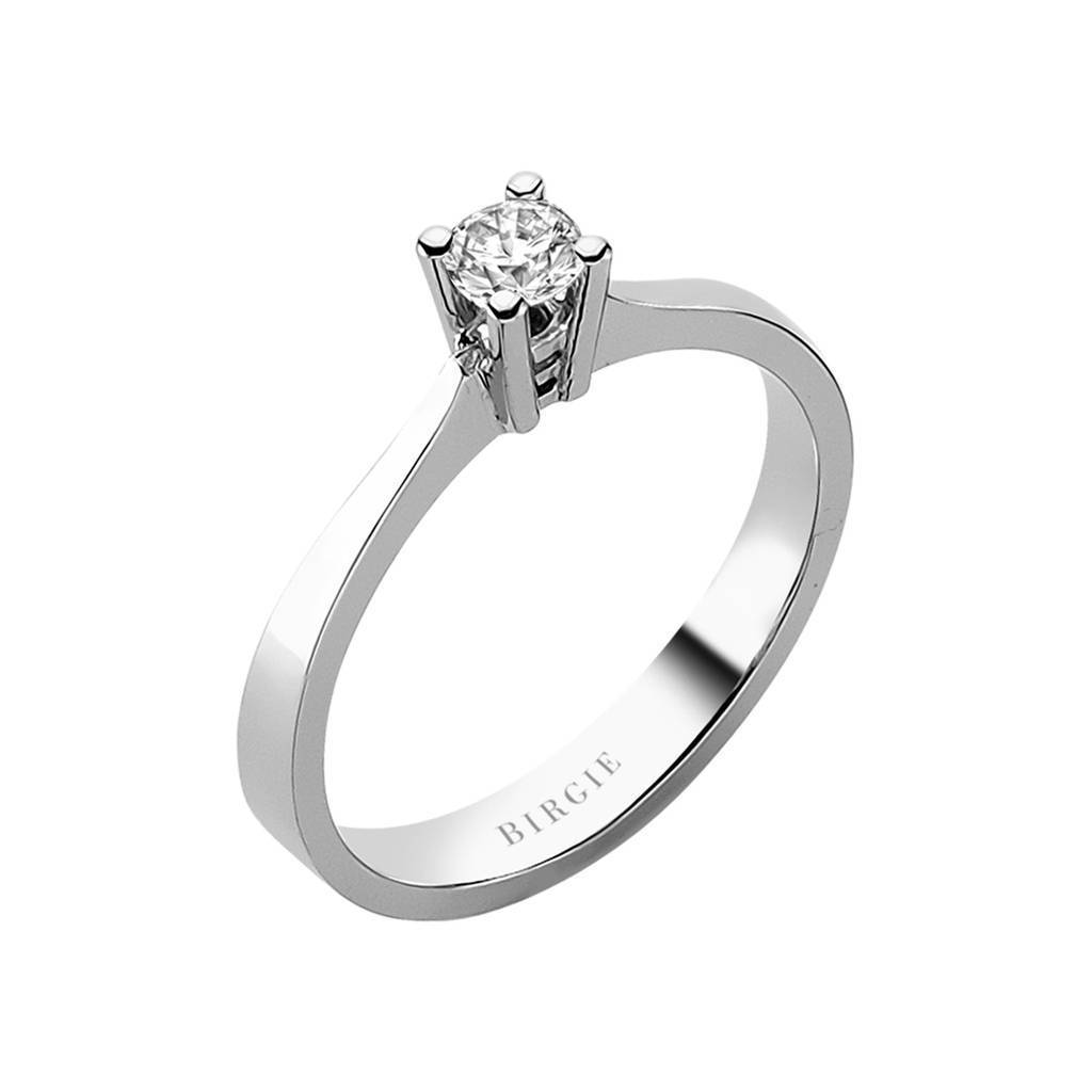 Bague solitaire diamant 0,20 carat