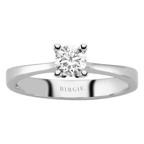 Bague solitaire diamant couleur G 0,39 carat