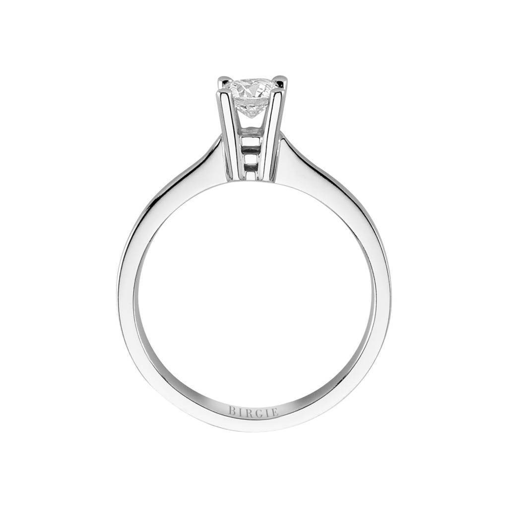 Bague solitaire diamant couleur G 0,39 carat