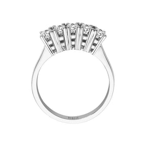 Bague de fiançailles 5 pierres diamant 0,55 carat