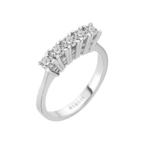 Bague de fiançailles 5 pierres diamant 0,55 carat