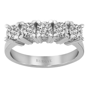 Bague de fiançailles 5 pierres diamant 1,15 carat