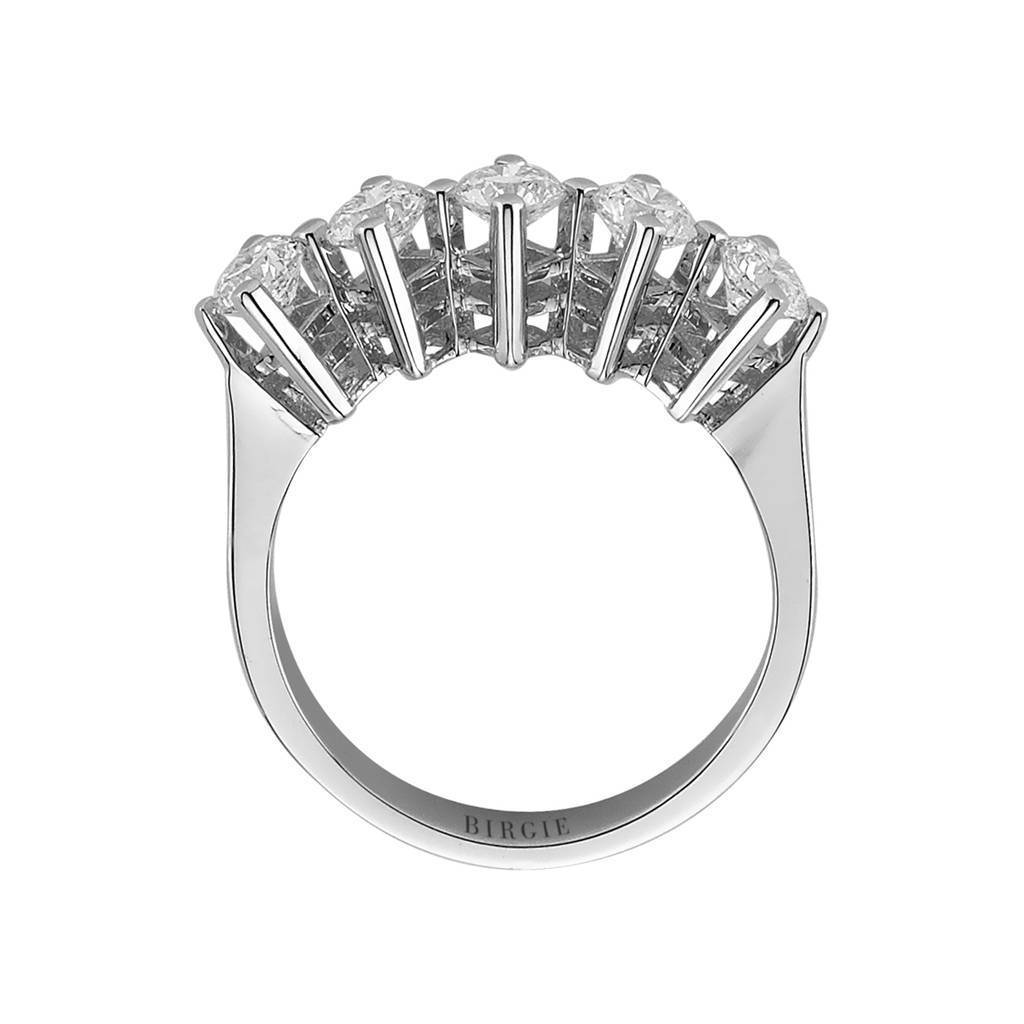 Bague de fiançailles 5 pierres diamant 1,19 carat