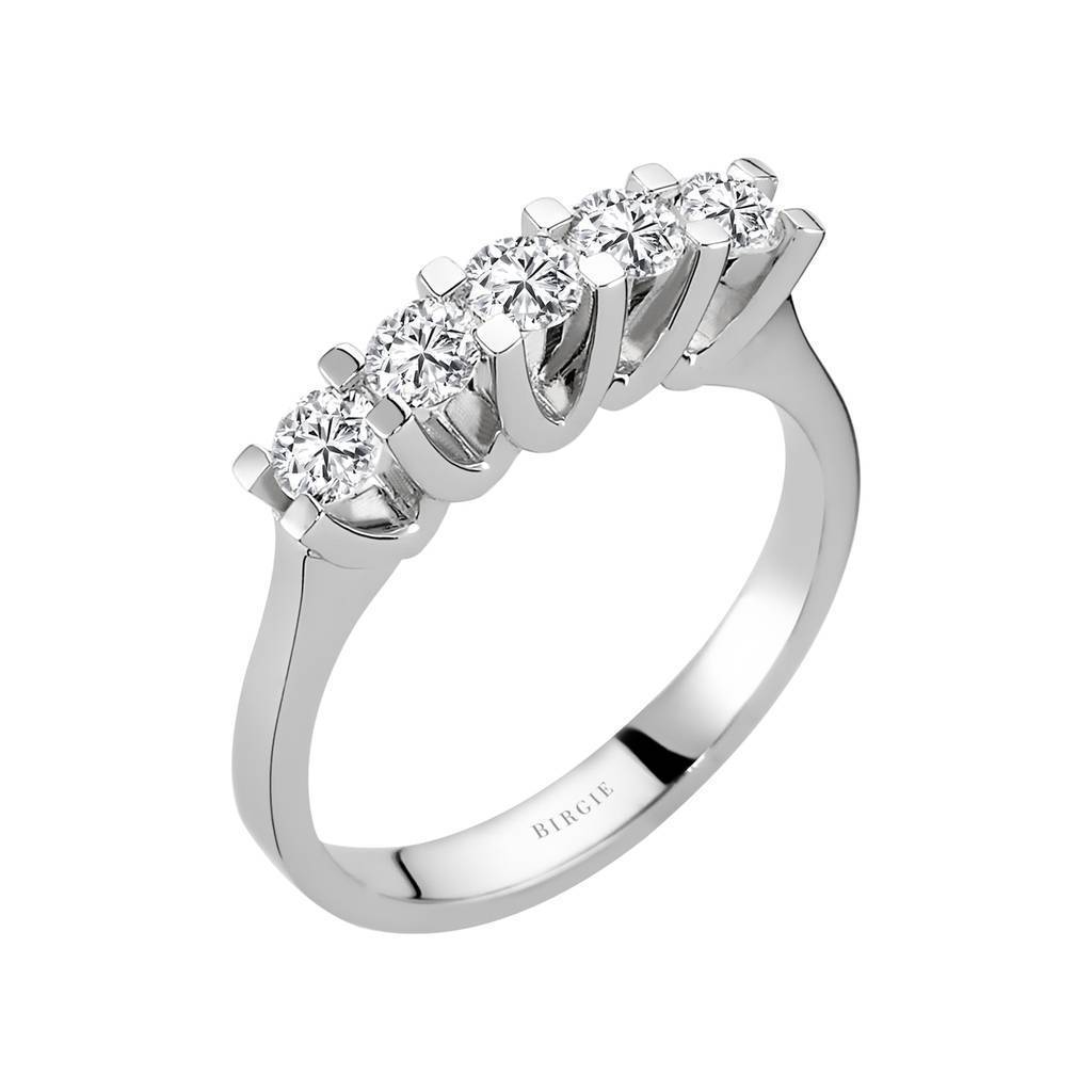 0.72 Carat Diamond 5 Stone Engagement Ring