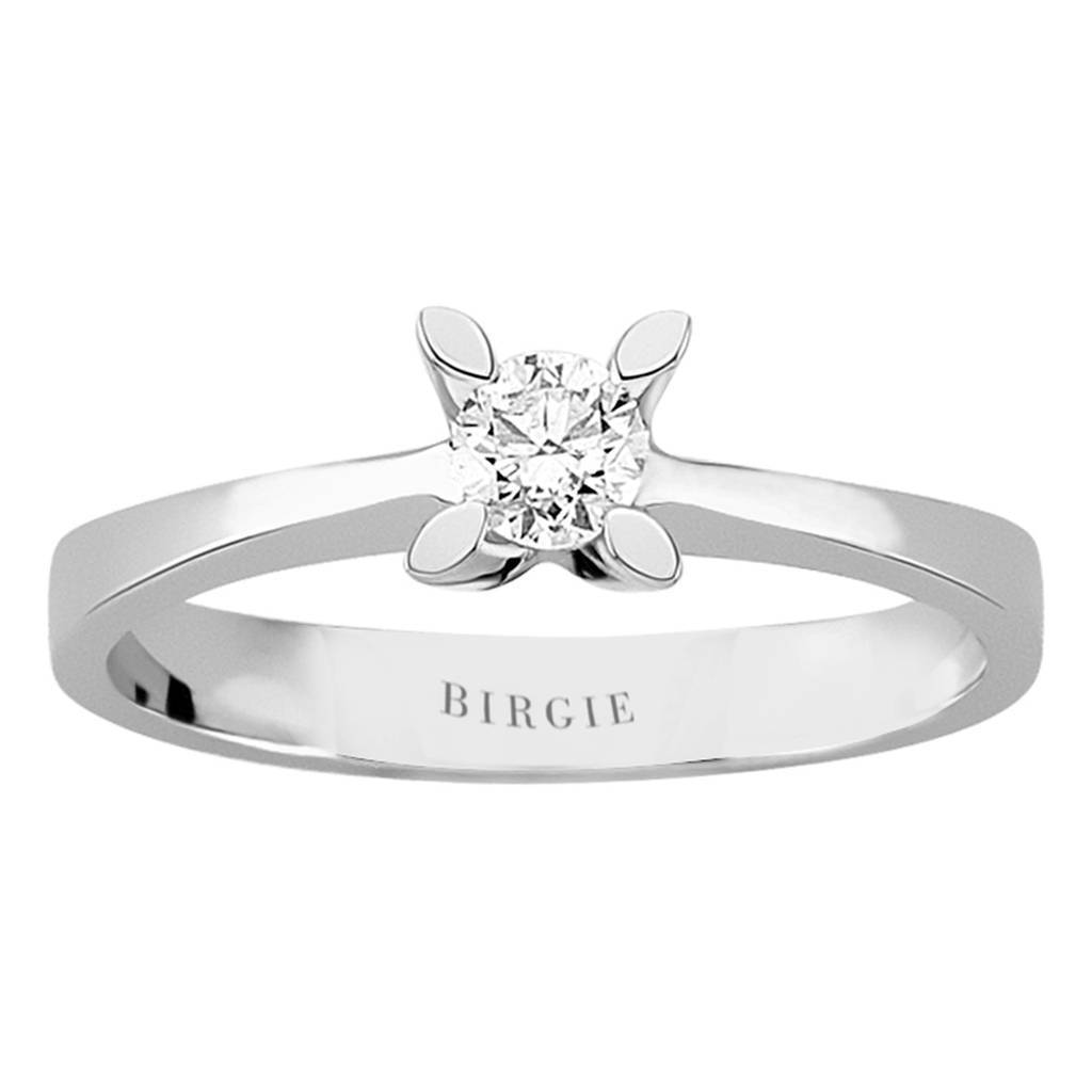 Bague solitaire diamant 0,25 carat