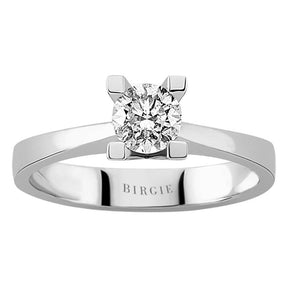 Bague solitaire diamant 0,55 carat