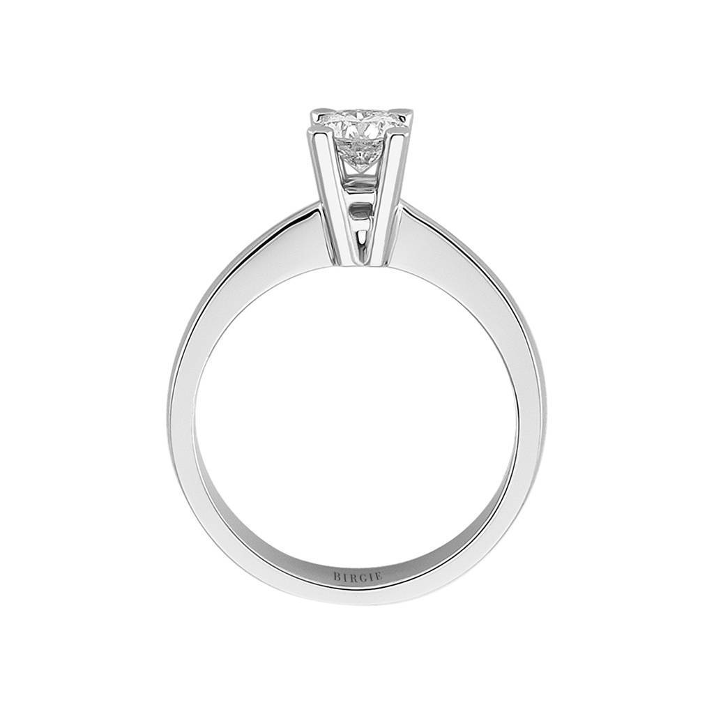 Bague solitaire diamant couleur F 0,50 carat