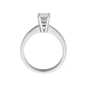 Bague solitaire diamant couleur F 0,50 carat