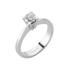 Bague solitaire diamant couleur F 0,50 carat