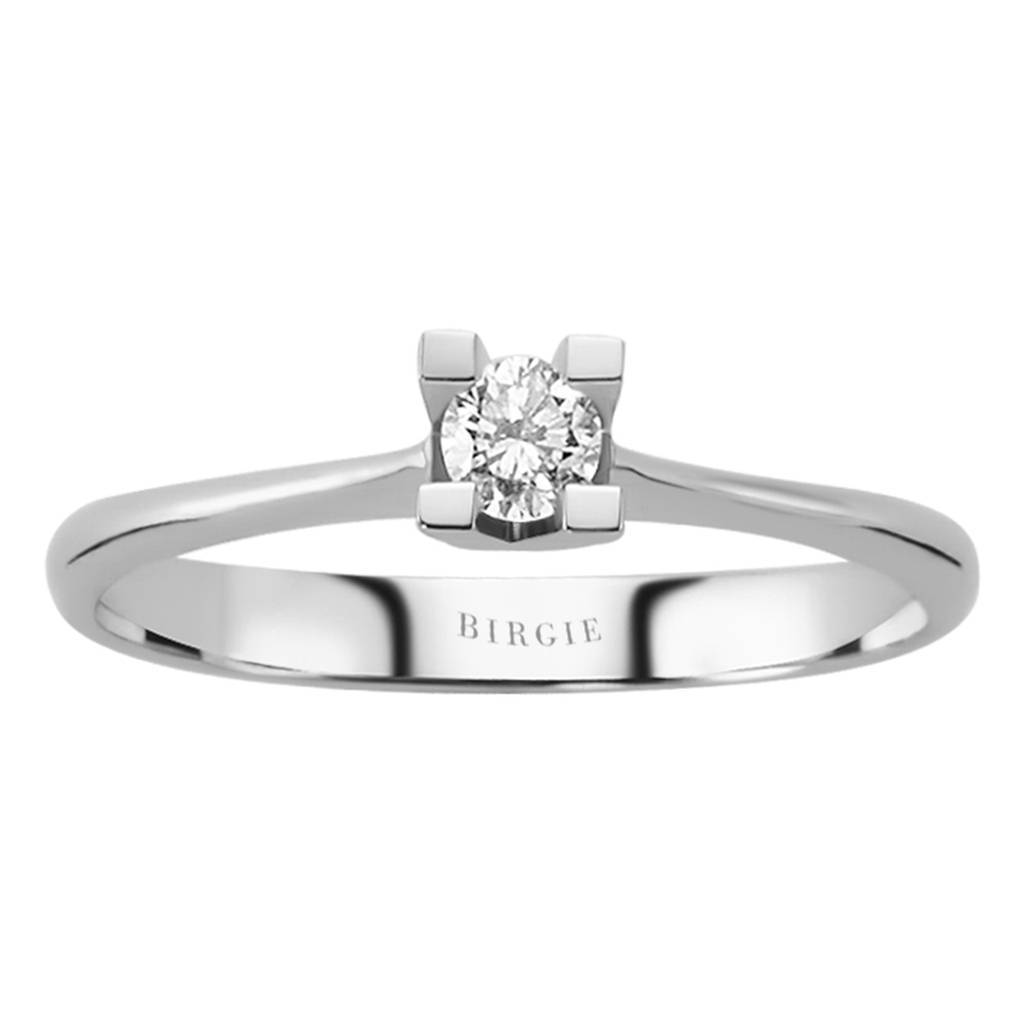 0.16 Carat F Colour Diamond Solitaire Ring