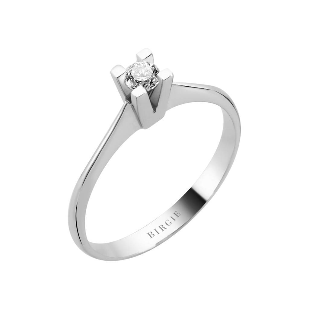 0.16 Carat F Colour Diamond Solitaire Ring