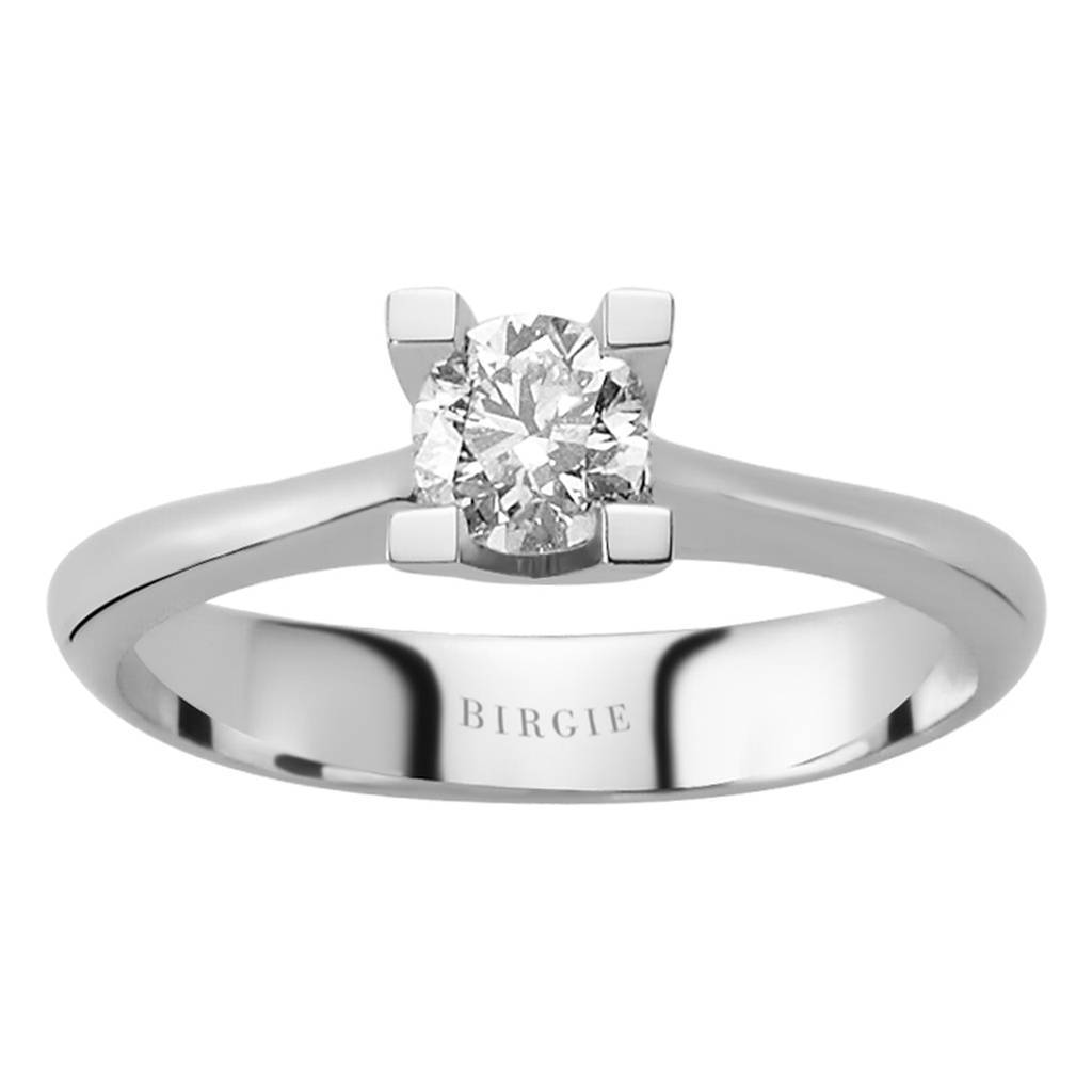 Bague solitaire diamant 0,46 carat