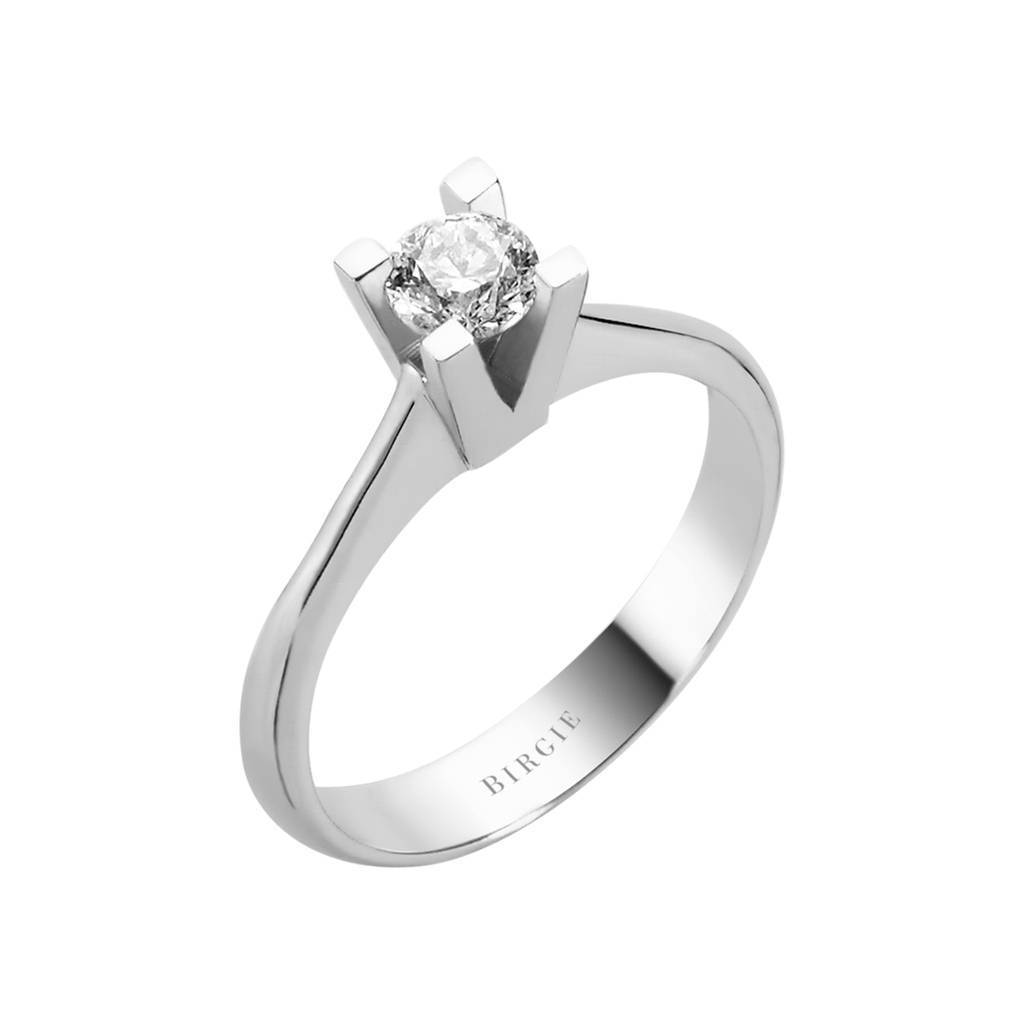 Bague solitaire diamant 0,46 carat