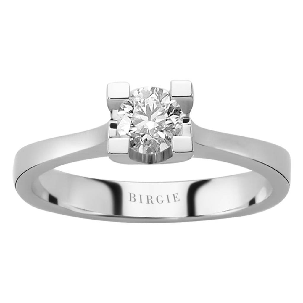 Bague solitaire diamant 0,46 carat