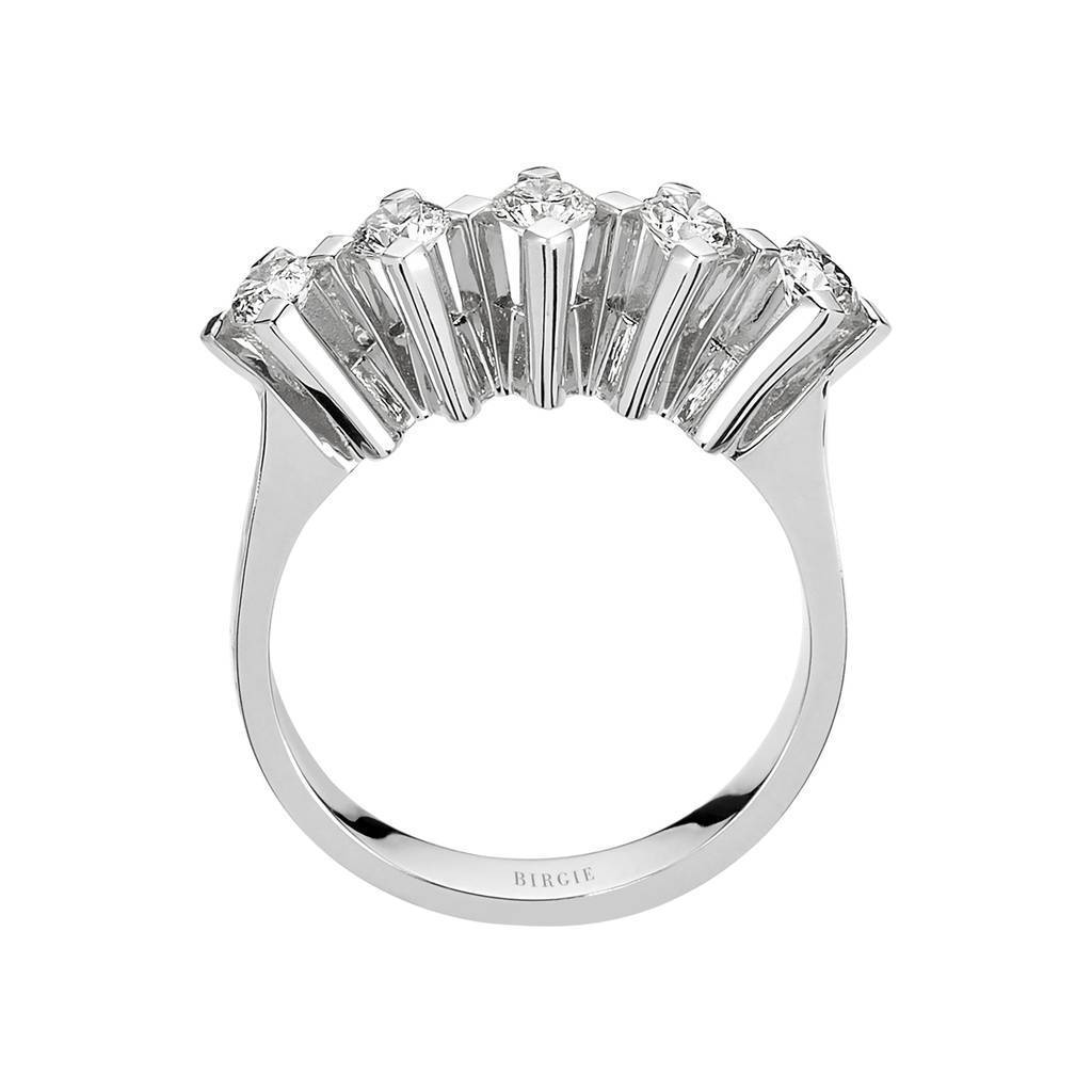 Bague de fiançailles 5 pierres diamant 0,80 carat