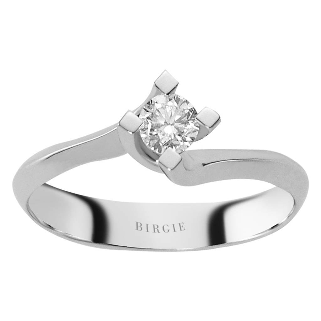 Bague solitaire diamant 0,25 carat