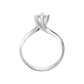 Bague solitaire diamant 0,25 carat