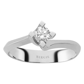 0.30 Carat E Color Diamond Solitaire Ring