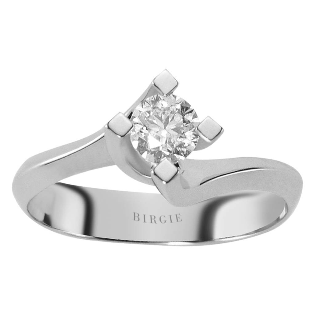 Bague solitaire diamant 0,46 carat