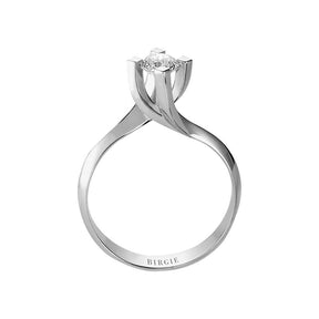 Bague solitaire diamant 0,46 carat