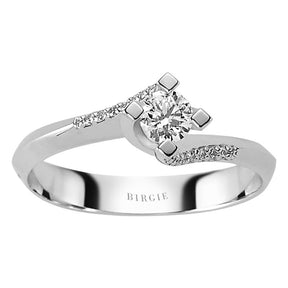 Total 0.31 Carat Diamond Solitaire Ring