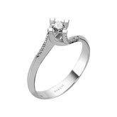 Total 0.31 Carat Diamond Solitaire Ring