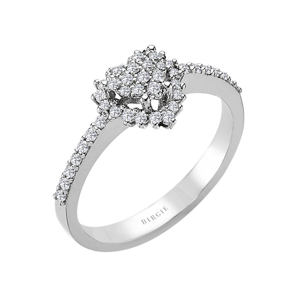 Diamond Heart Shape Entourage Ring