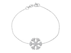 Bracelet flocon de neige diamant