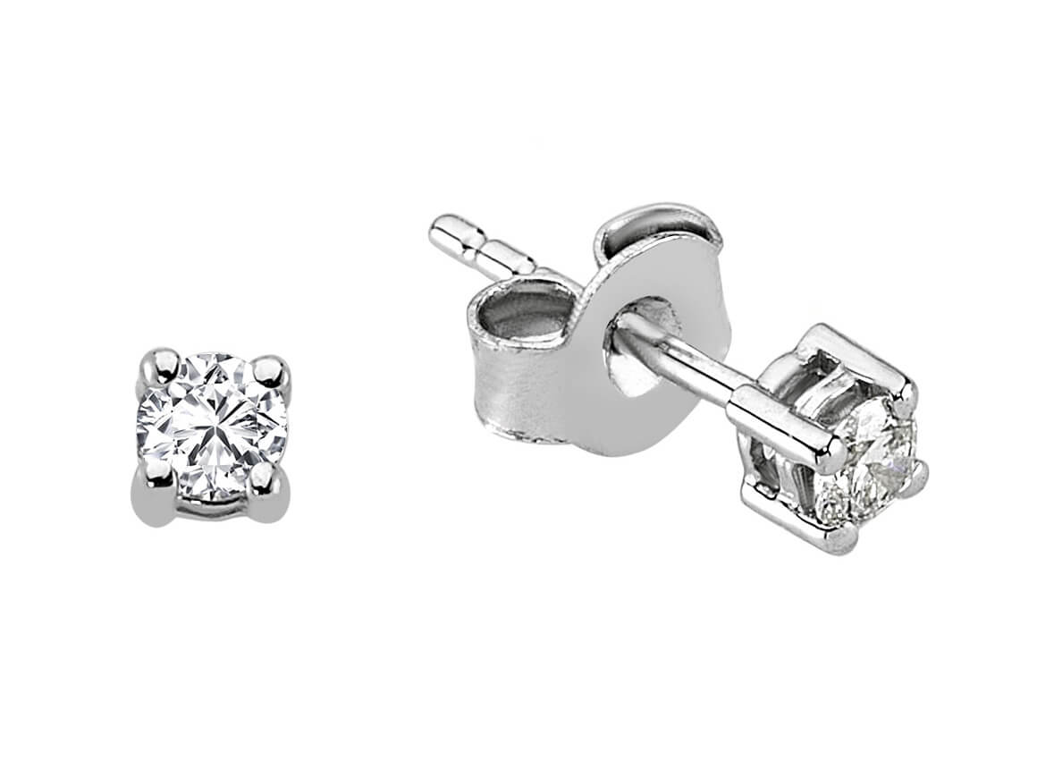 0,22 Carat Diamant Solitaire Ohrstecker