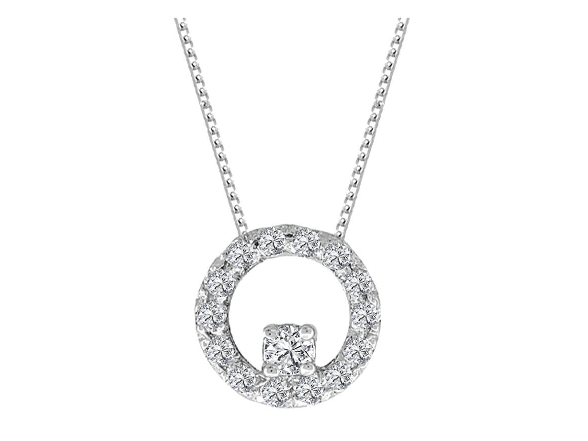 Diamant Rund Halskette