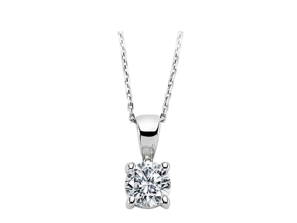 0.50 Carat Diamant Solitaire Halskette