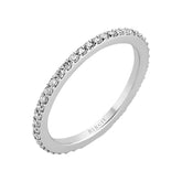 0.34 Carat Diamond Slim Eternity Wedding Ring