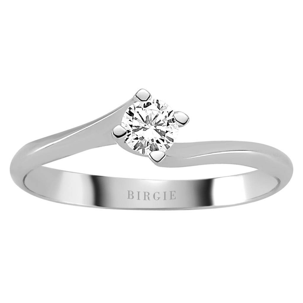 Bague solitaire diamant 0,20 carat