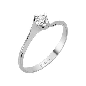 Bague solitaire diamant 0,20 carat