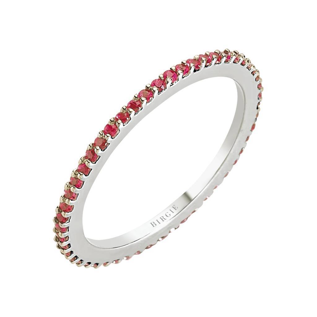 Ruby Stone Eternity Wedding Ring