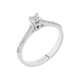 0.30 Carat Diamond Halo Engagement Ring