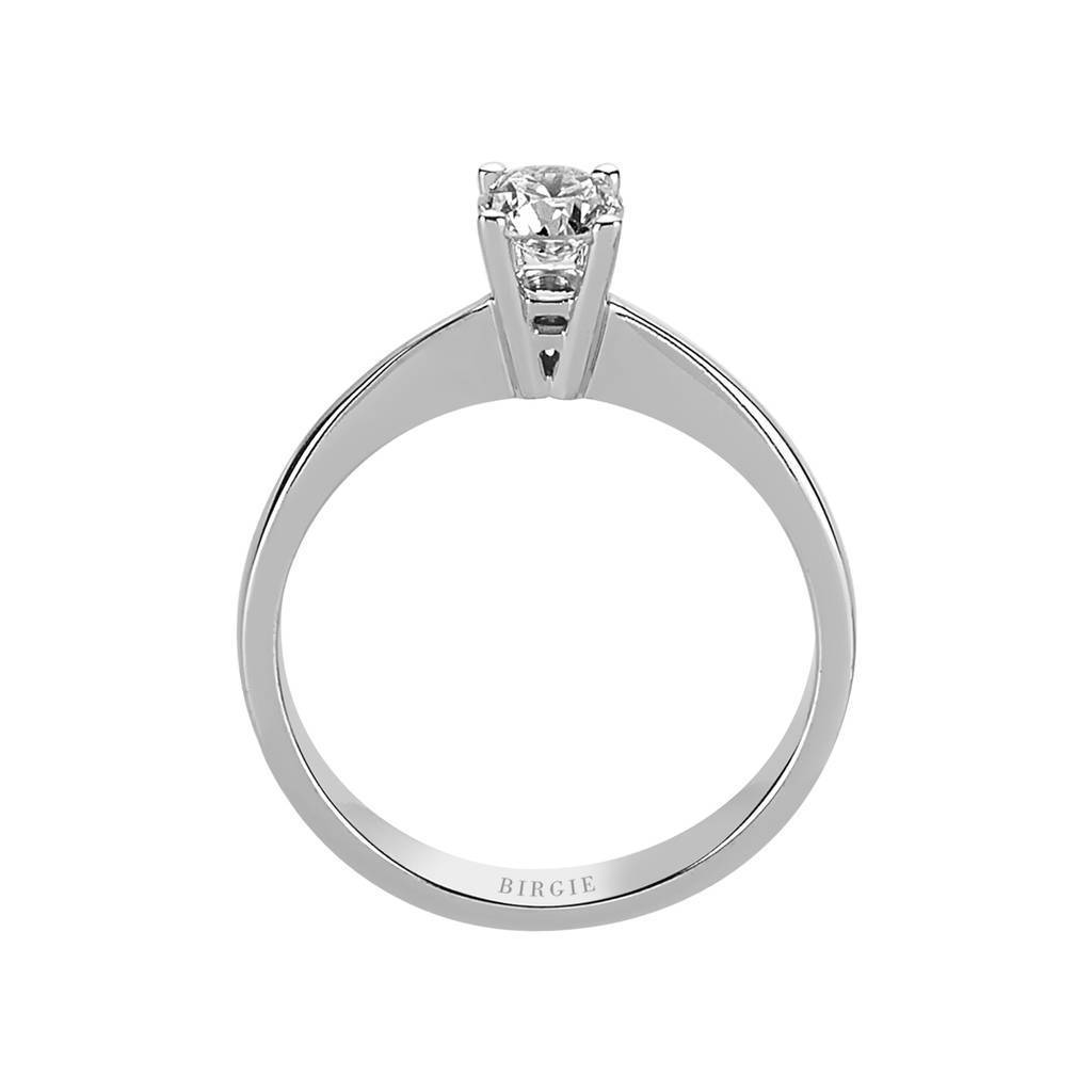 Bague solitaire diamant 0,42 carat