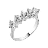 1.98 Carat Diamond 5 Stone Engagement Ring