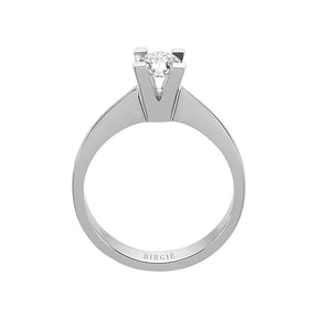 Bague solitaire diamant 0,41 carat