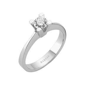 Bague solitaire diamant 0,41 carat